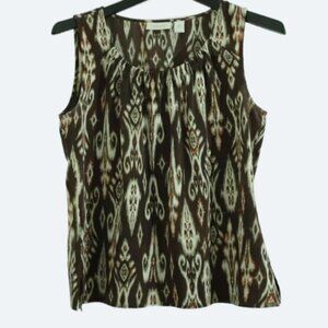 Chico's Geometric Tank Top sleeveless blouse size 1 or M